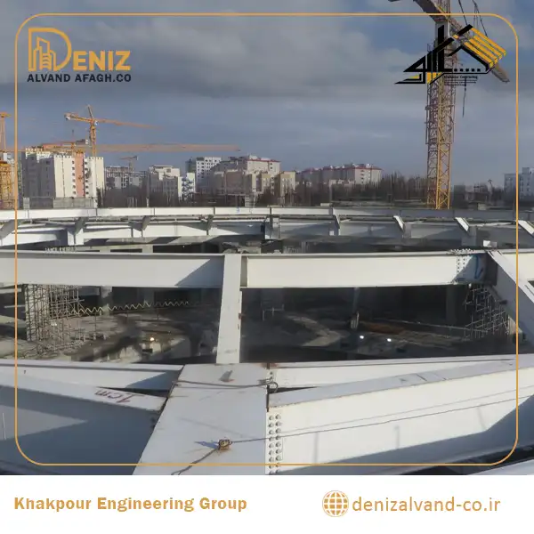 Completed Iran Mall Diamond Hall steel structure by Deniz Alvand Afaq Company