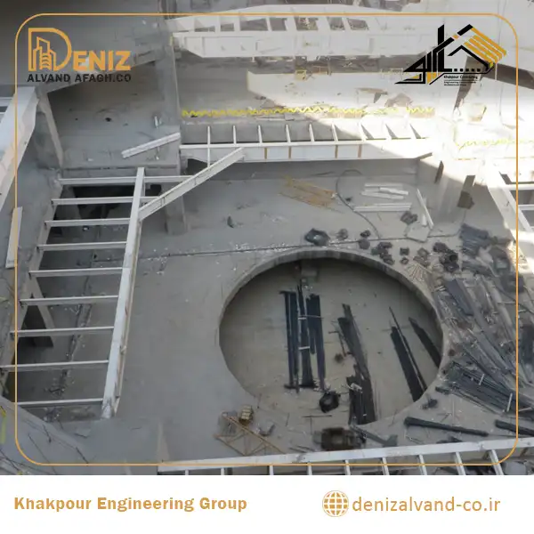 Khakpour Contracting structural steel project at Iran Mall in Tehran