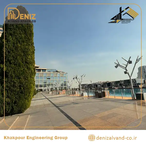 Suspended Knauf ceiling installation at the Iran Mall South Landscape project
