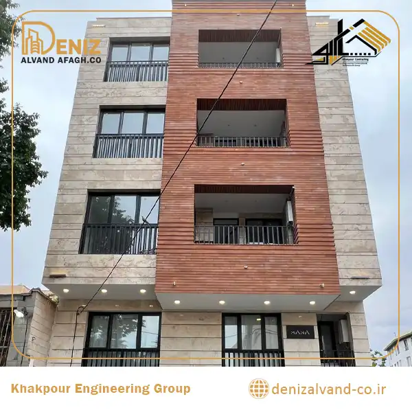 Structural and interior finishing work of an Alborz residential building