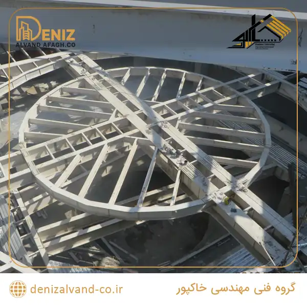 نصب قطعات سازه فولادی چندوجهی تالار الماس
