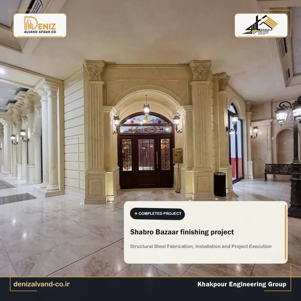Interior finishing works at Shabro Bazaar Shoe Gallery in Iran Mall