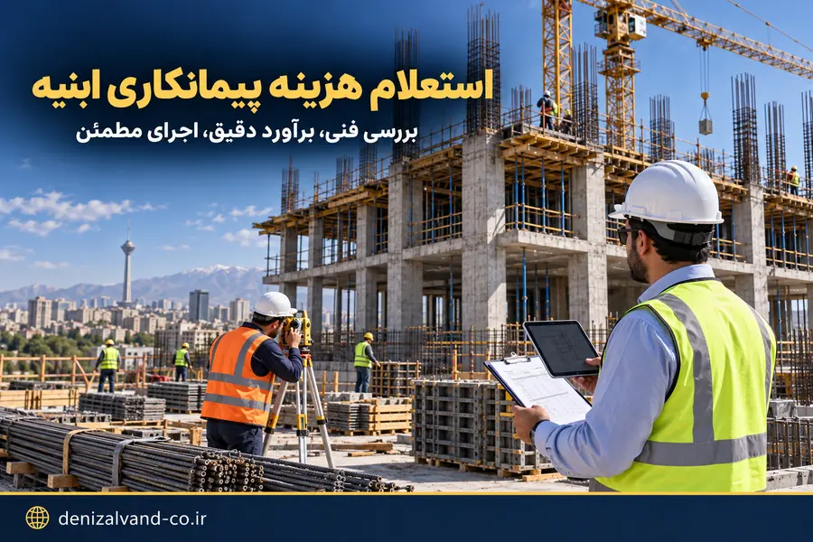 استعلام هزینه پیمانکاری ابنیه در تهران پس از بررسی فنی پروژه